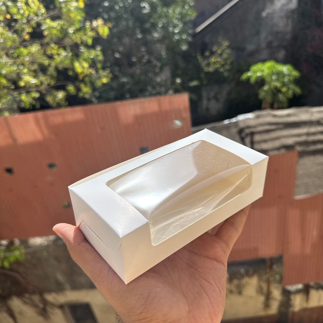 2 Brownie L Shape Window Box White (10pc)