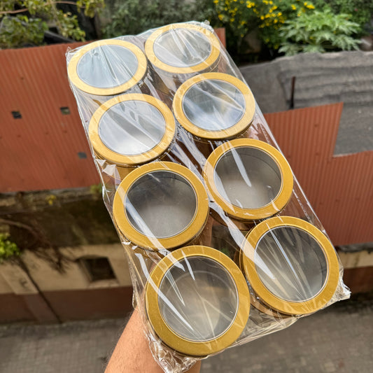 Gold Round Dream Tin With Window