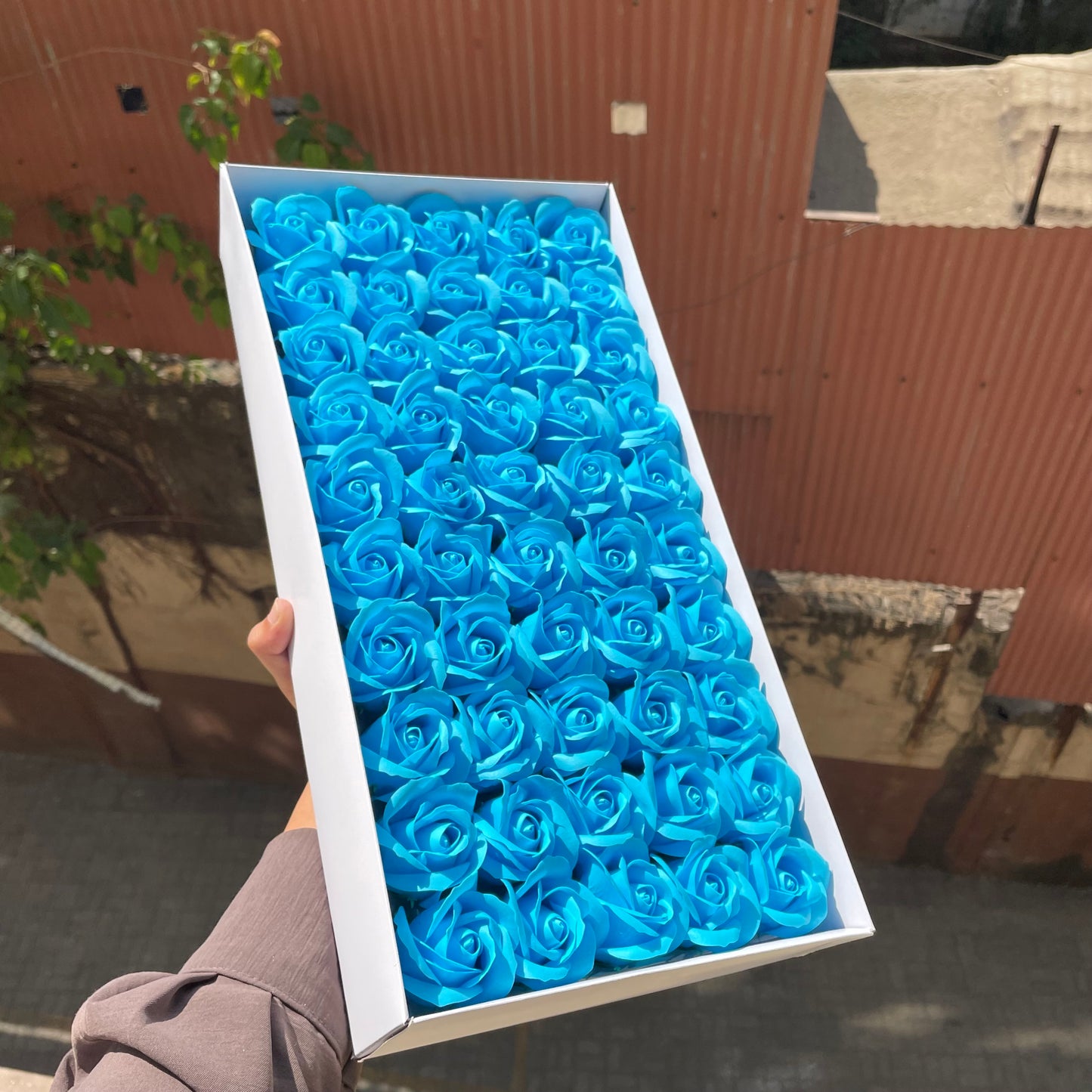 Scented Soap Roses Artificial Flower For Cake Decoration (50pc)