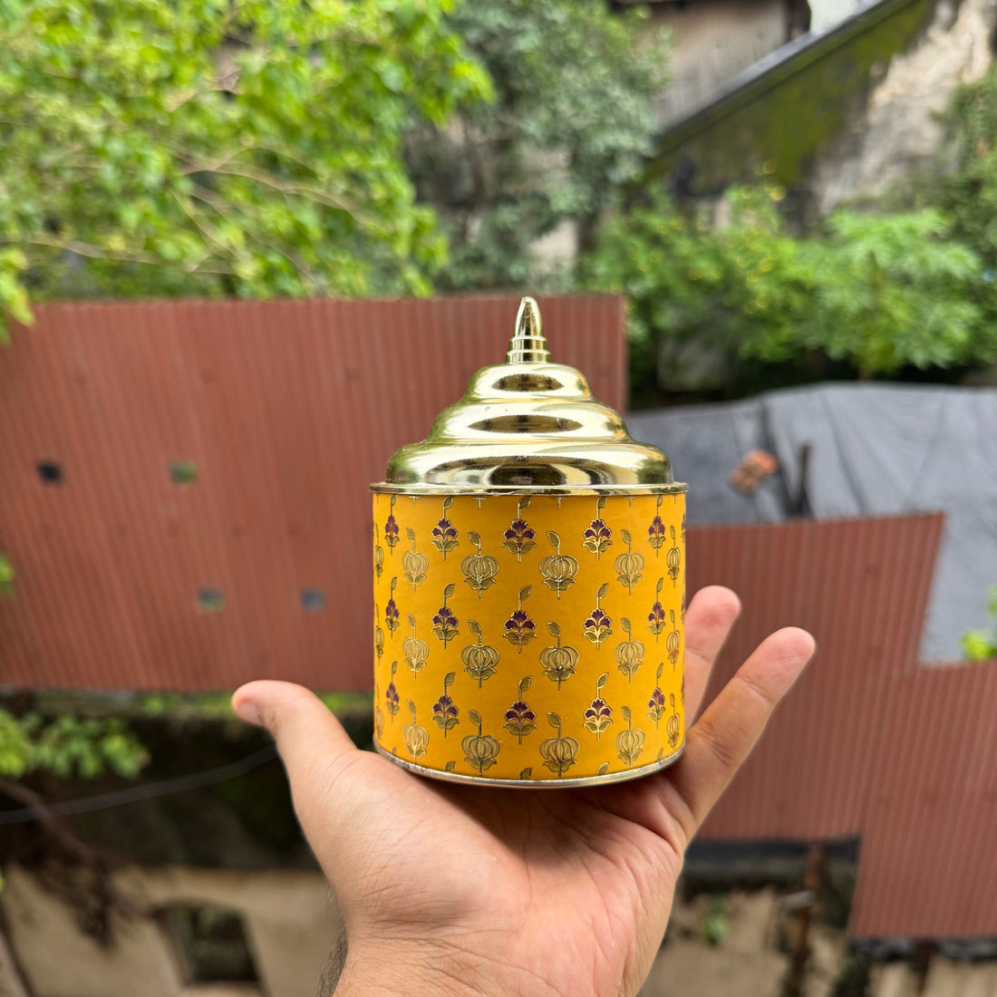 Yellow Heritage Twin-Jar Festive Box