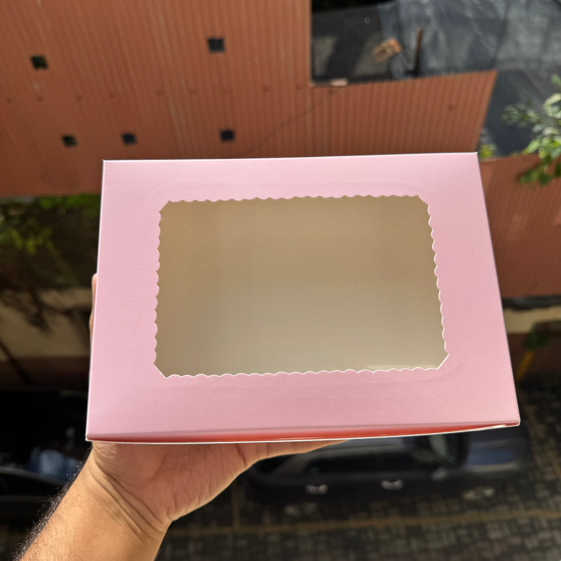 Six Brownie Box Pink (10pc)