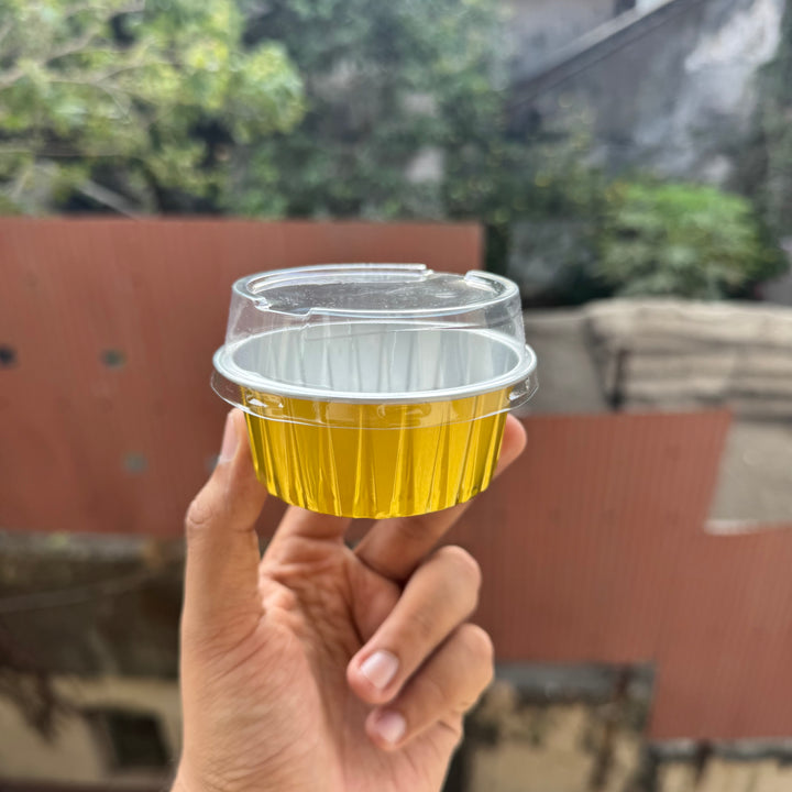 Round Foil Container With Lid (10pc)