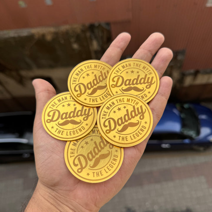 Father’s Day Coin Acrylic Charm (5pc)