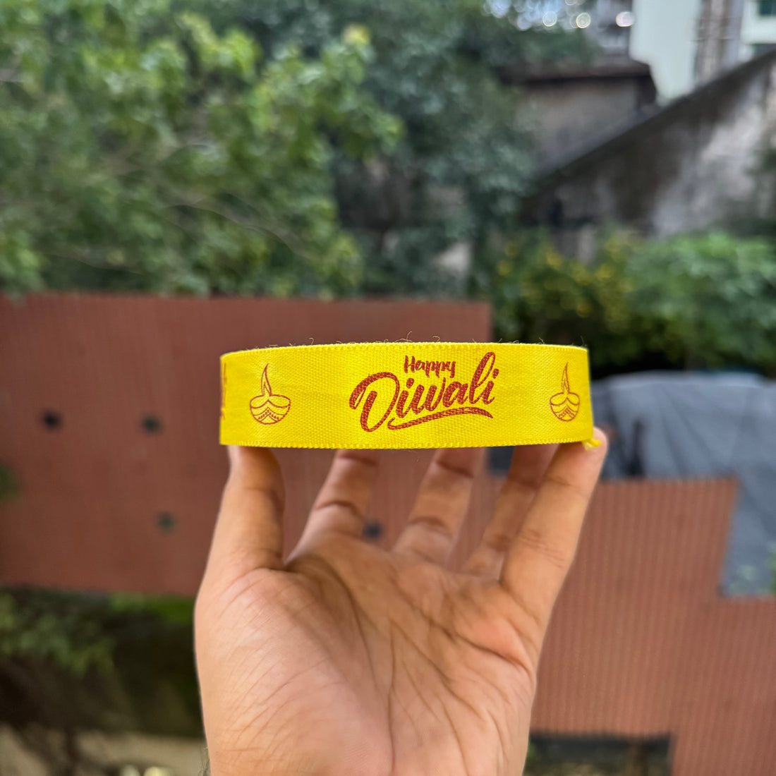 Diwali Printed Ribbon Roll (18mtrs)