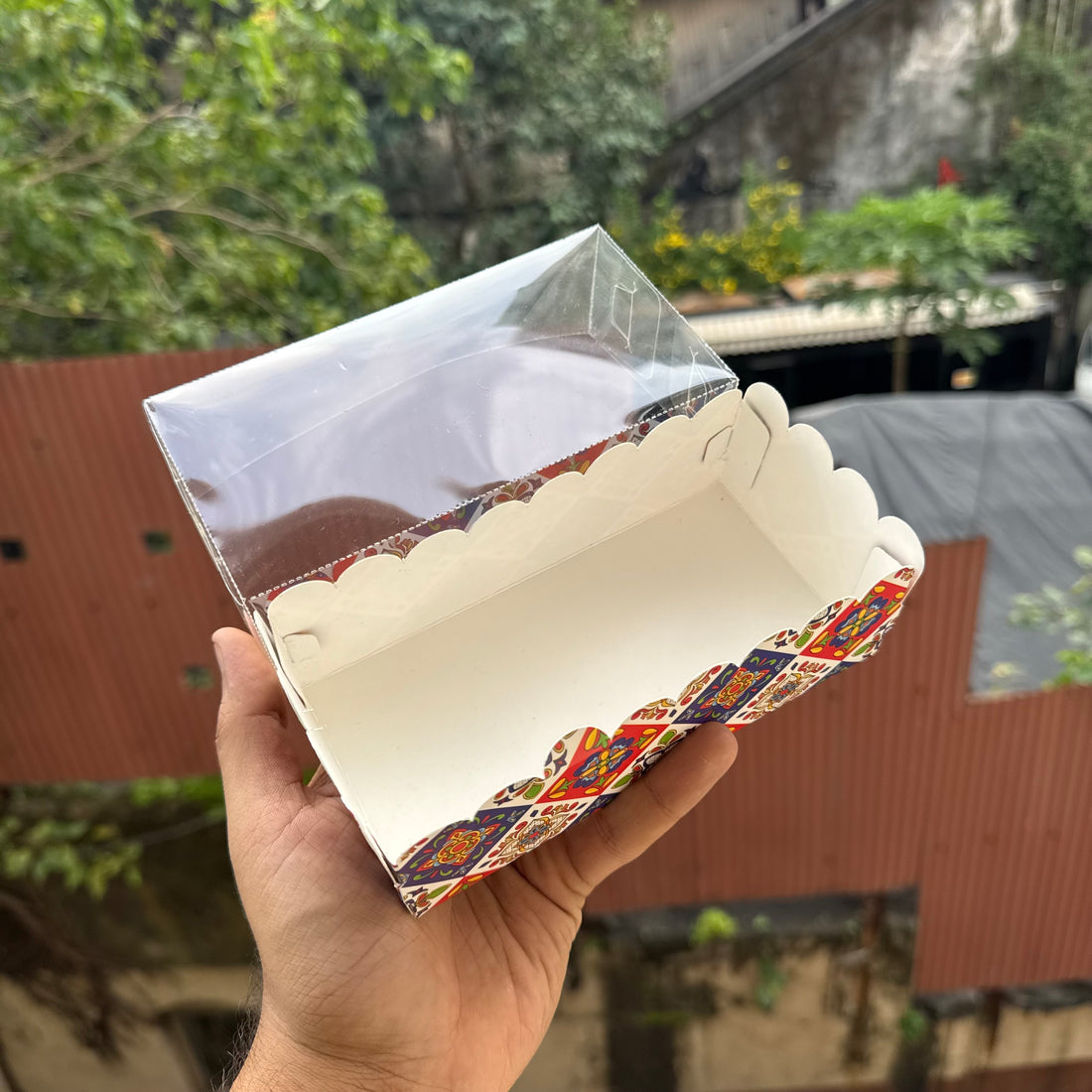 Diwali Frill Two Brownie | Donut Box (10pc) ~ Utsav Collection