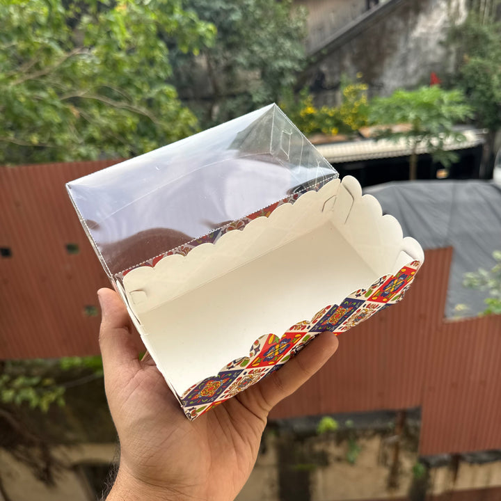 Diwali Frill Two Brownie | Donut Box (10pc) ~ Utsav Collection
