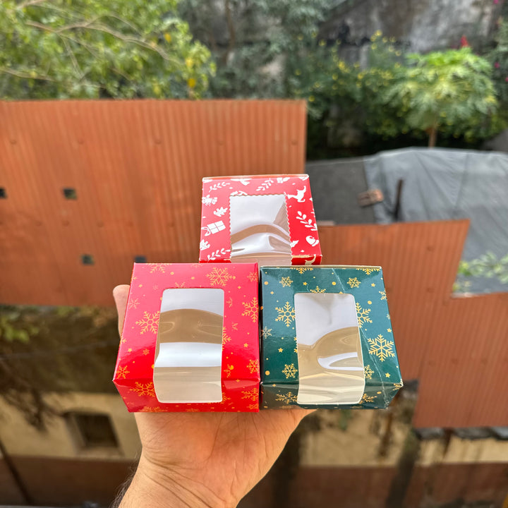 1 in 1 Brownie / Cookie Box (10pcs) Christmas | Xmas Elements
