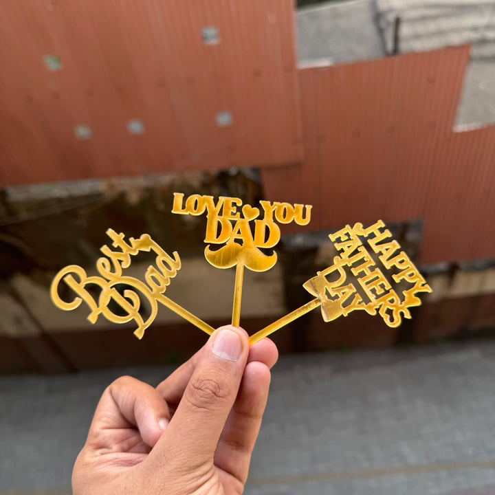 Father’s Day Acrylic Tag 3” • (10 pc)