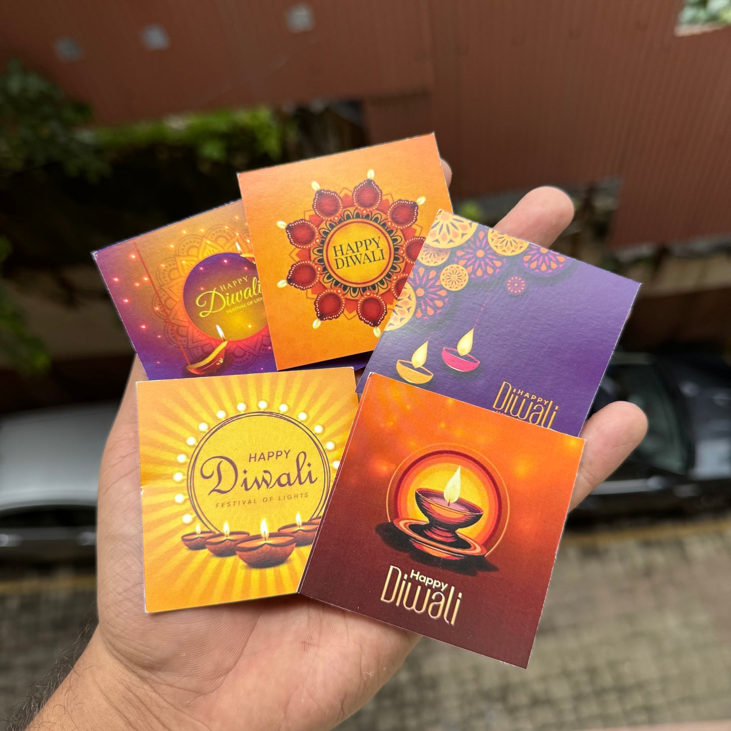 Diwali Cards Small (10pc) Mix