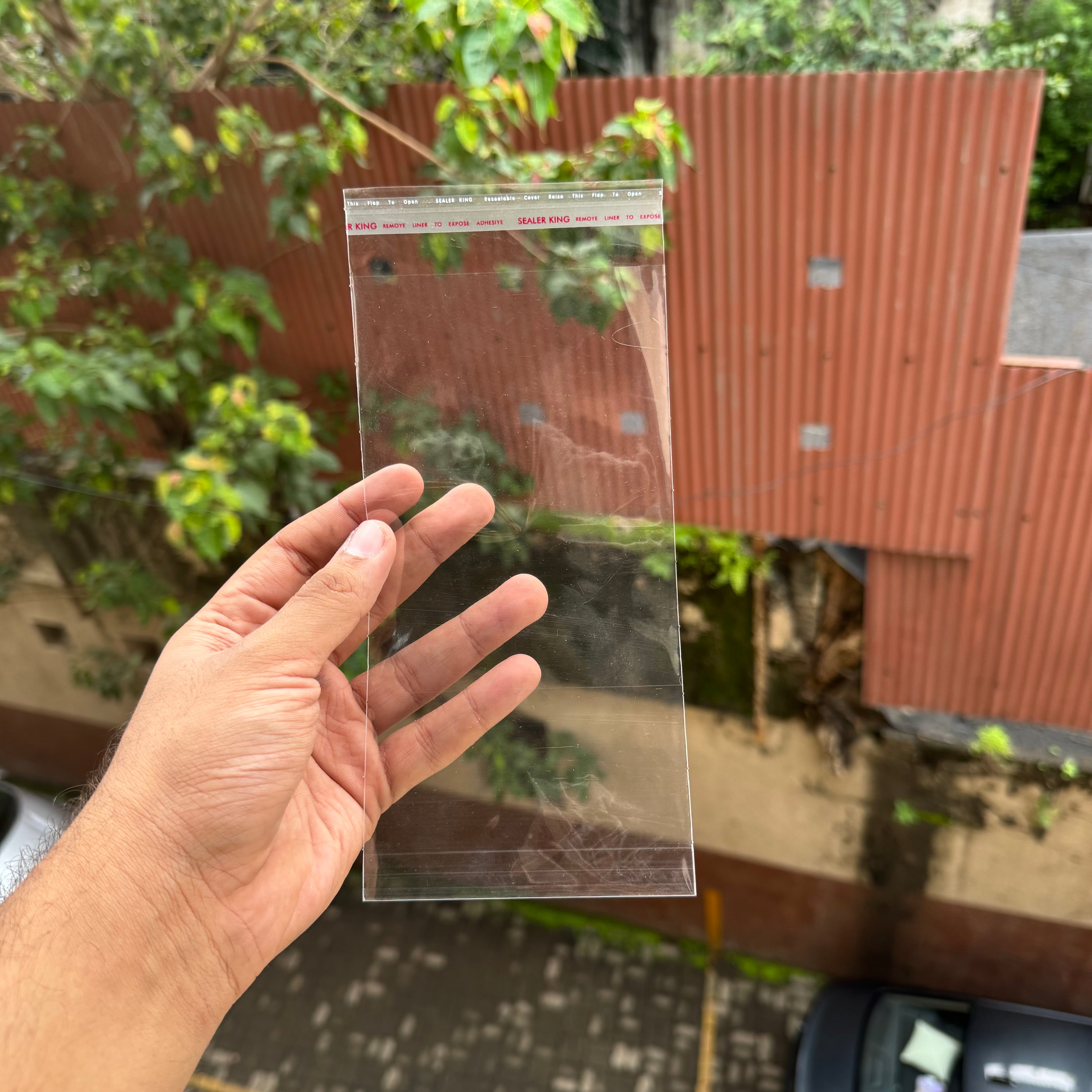 Transparent Cookie / Chocolate Bar Bags With Peel & Seal (100pcs) 4x8inch