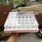 24 Mini Cupcake Display Hamper Box Pink (5pc) #New