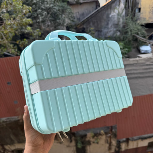 Aqua Blue Mini Suitcase Packaging For Hamper 1pck