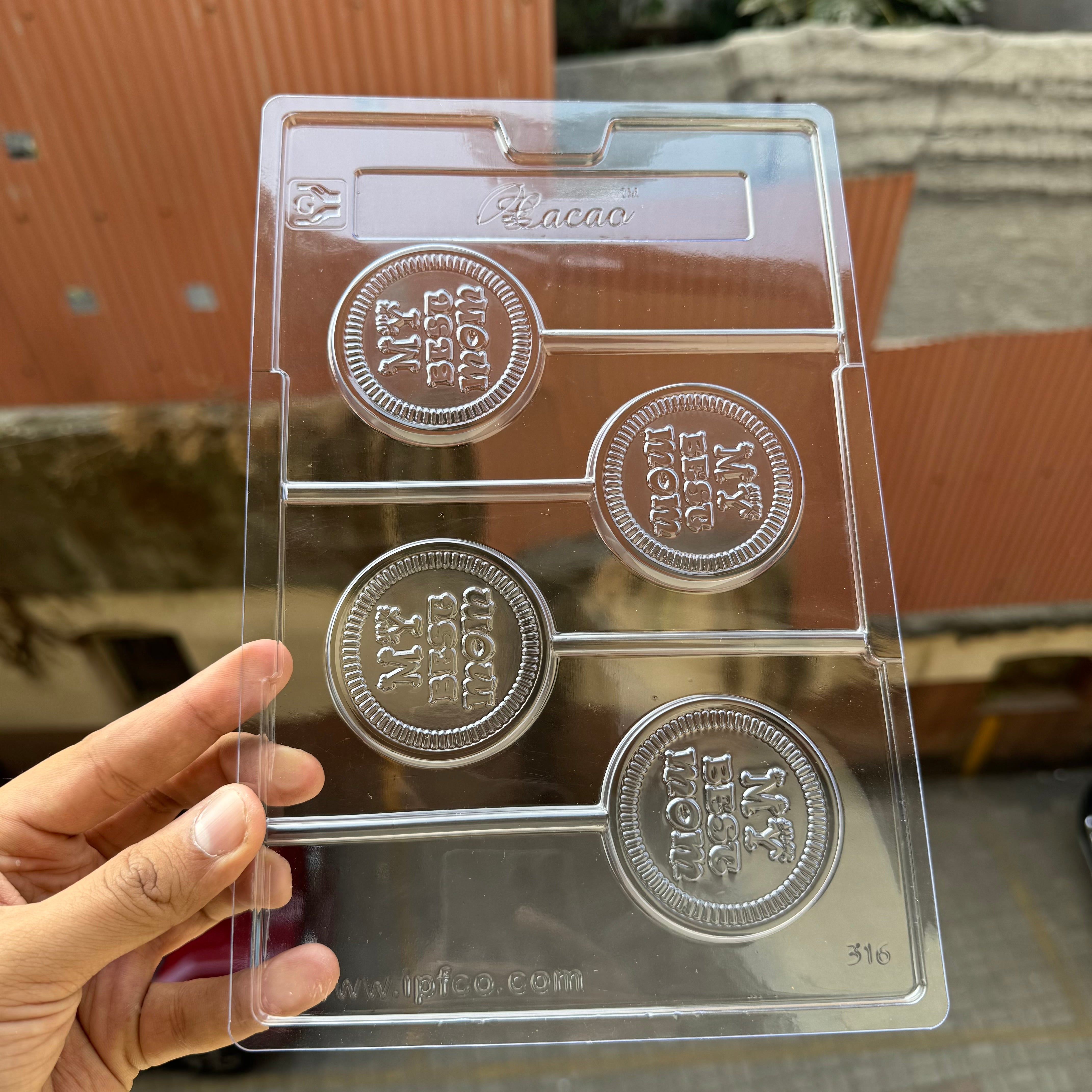 Best Mom Lollipop Chocolate PVC Mould