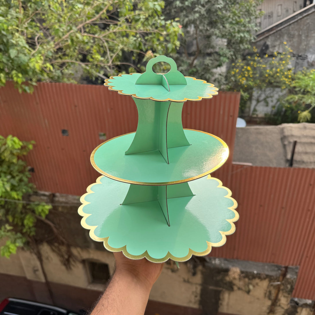 3 Tier Cupcake Stand lilac