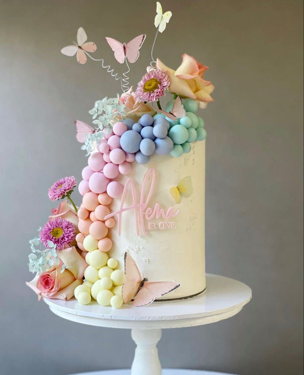Pastel Matte Faux Balls (20pcs of mixed sizes in a pack)