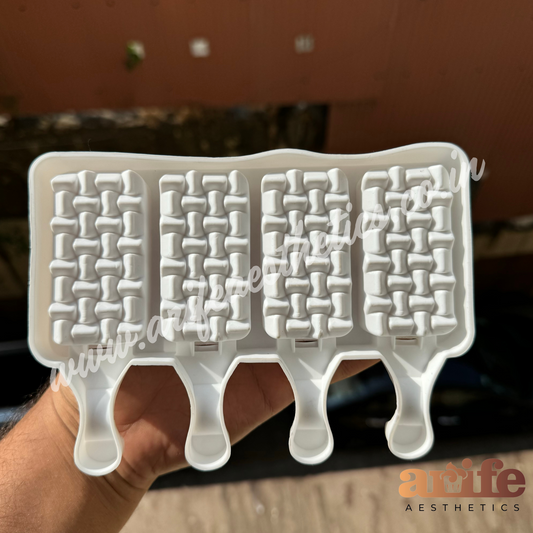 Designer Cakesicle Basket Silicon Mould