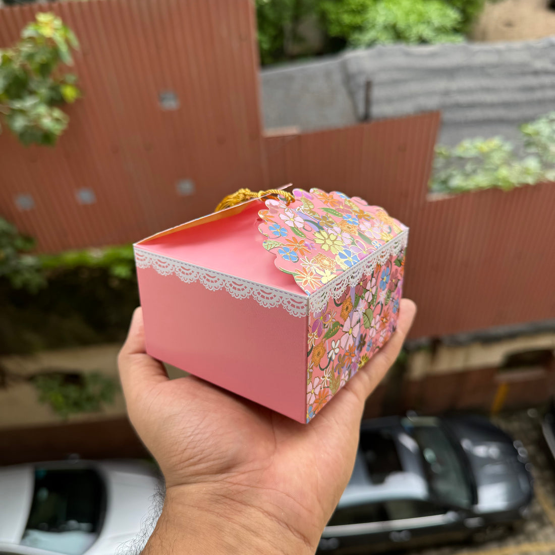 Pretty Box For Candle / Chocolate / Jewellery Traditional Aesthetic (10pc) with Tassel