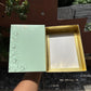 Pastel Petals Collection - 12 Cavity Size 6 Brownie Box Mint Green (10pc) Top Bottom