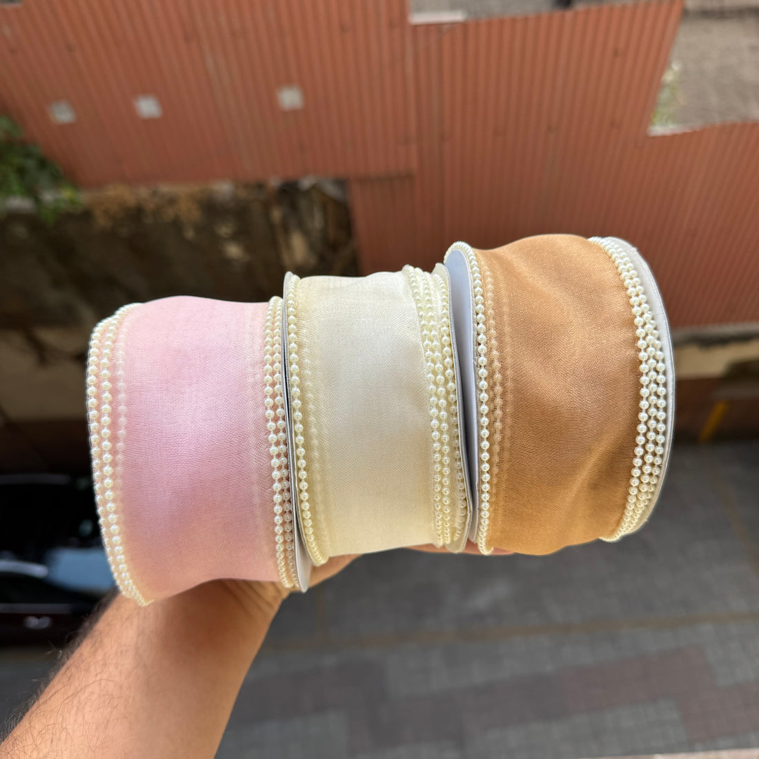 Royal Pearl Ribbon Combo