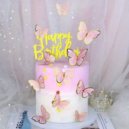 Pink Butterfly With String