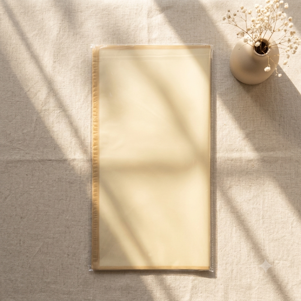 Bouquet Wrapping Sheet - Butter Yellow With Border - (20 sheets)