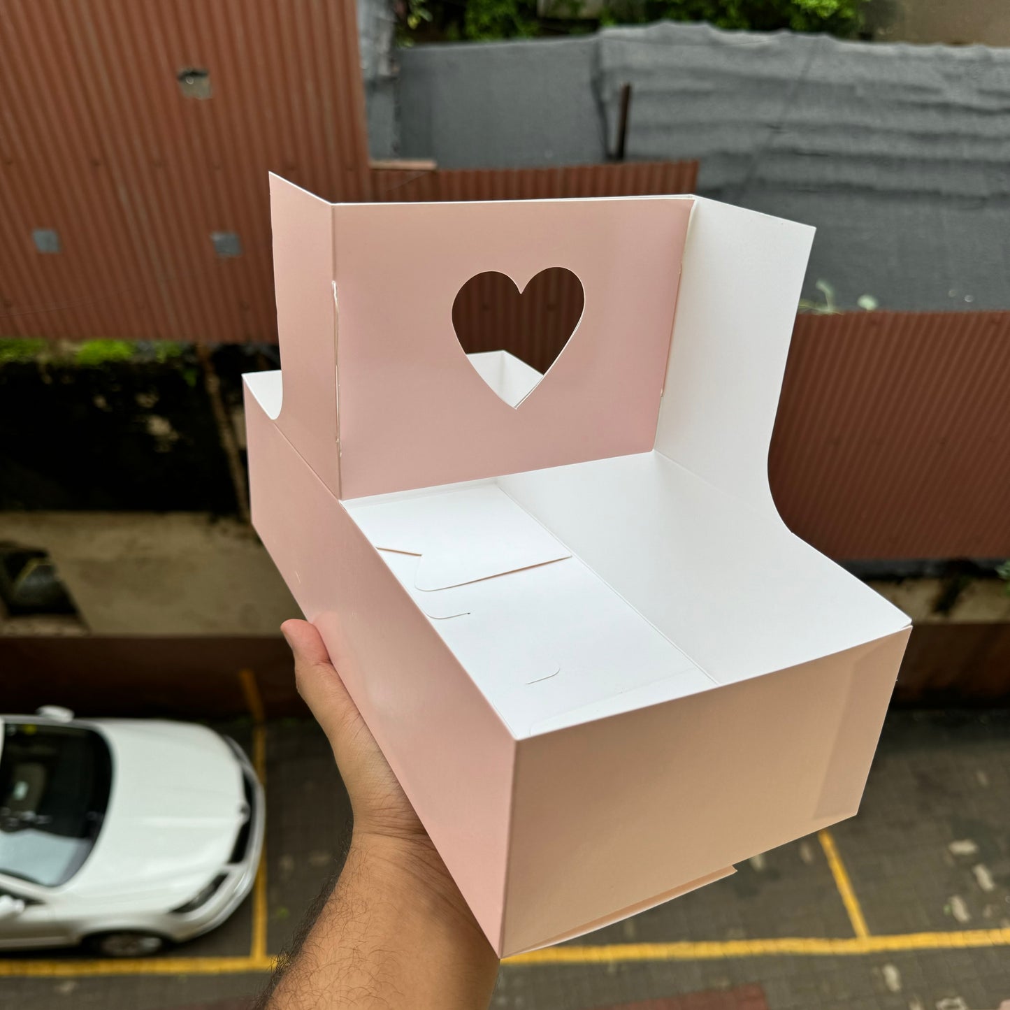 Heart Handle Hamper Box