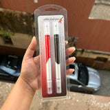 2 in 1 Edible Ink Coloring Marker Double-Sided - Set of 2pcs Red And Black