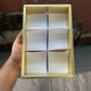 6 Brownie Partition Box White