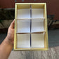 6 Brownie Partition Box Gold 1pc