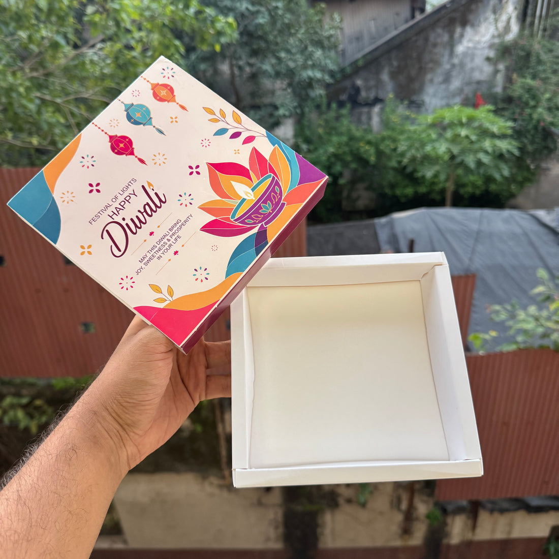 Diwali Slider Box (10pc) || 9 Cavity Size ~ Print B