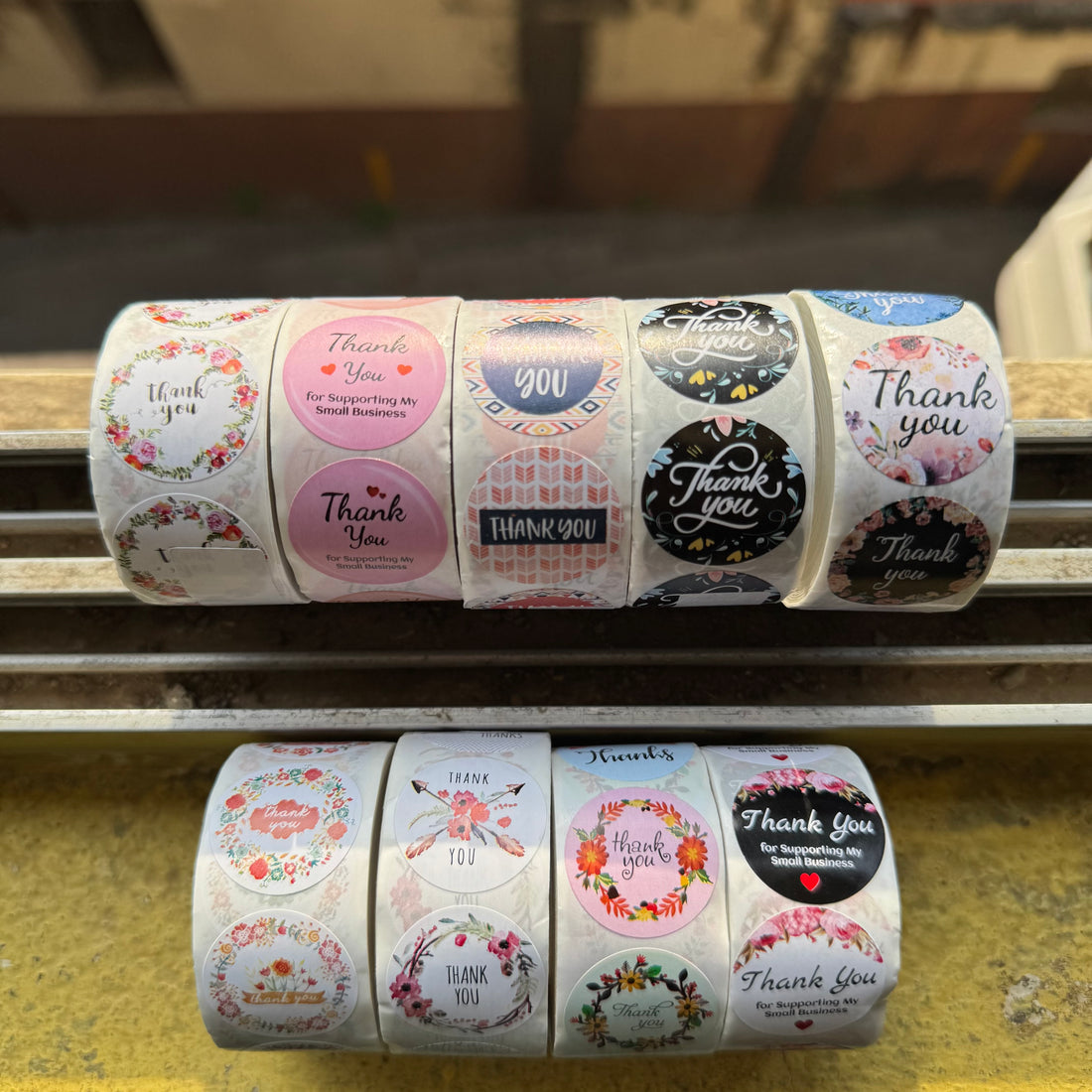 Thank You Sticker Sheet Roll (300 stickers)
