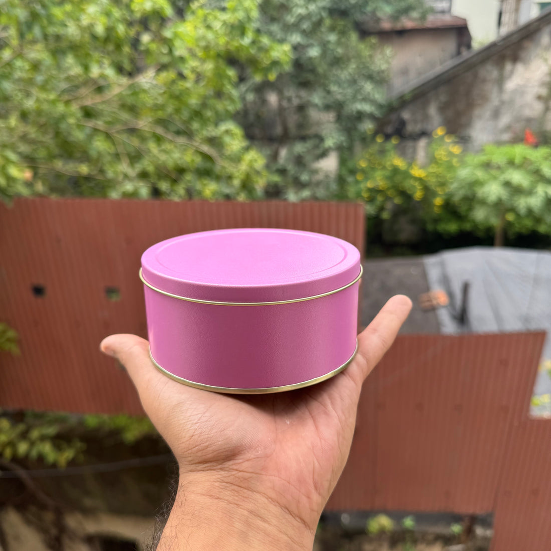 Premium Small Round Cookie Dream Tin (10pc) Pink • SDT