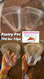 Single Pastry Pvc Box 10 Pc