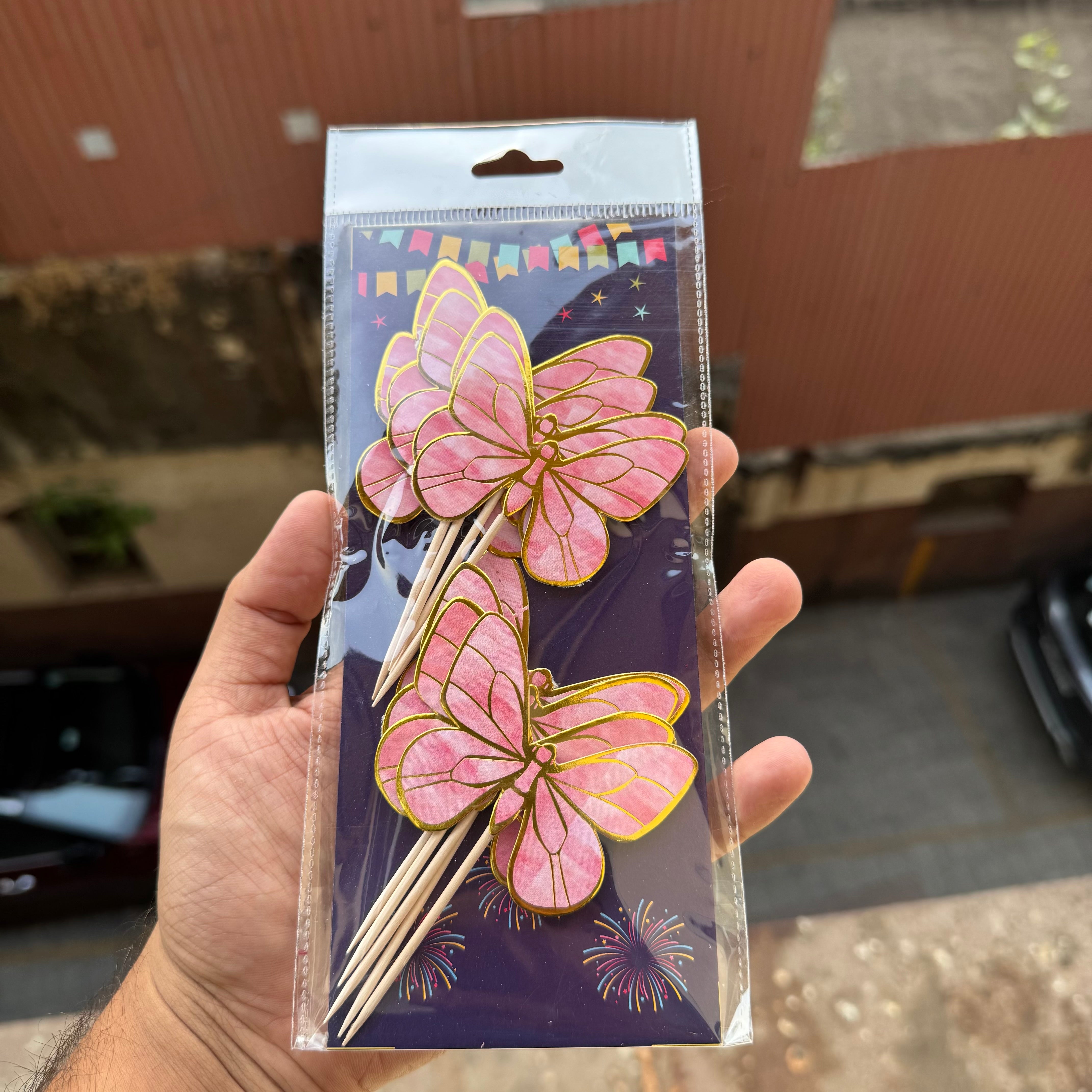 Pink Aesthetic Butterfly Paper