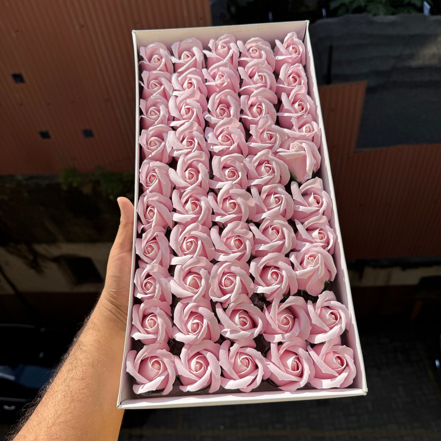 Scented Soap Roses Artificial Flower For Cake Decoration (50pc)