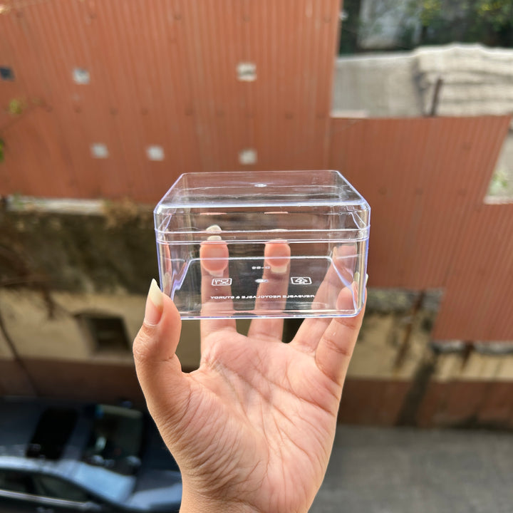 Small Square Acrylic Tub 200ml D-69 (10pc)