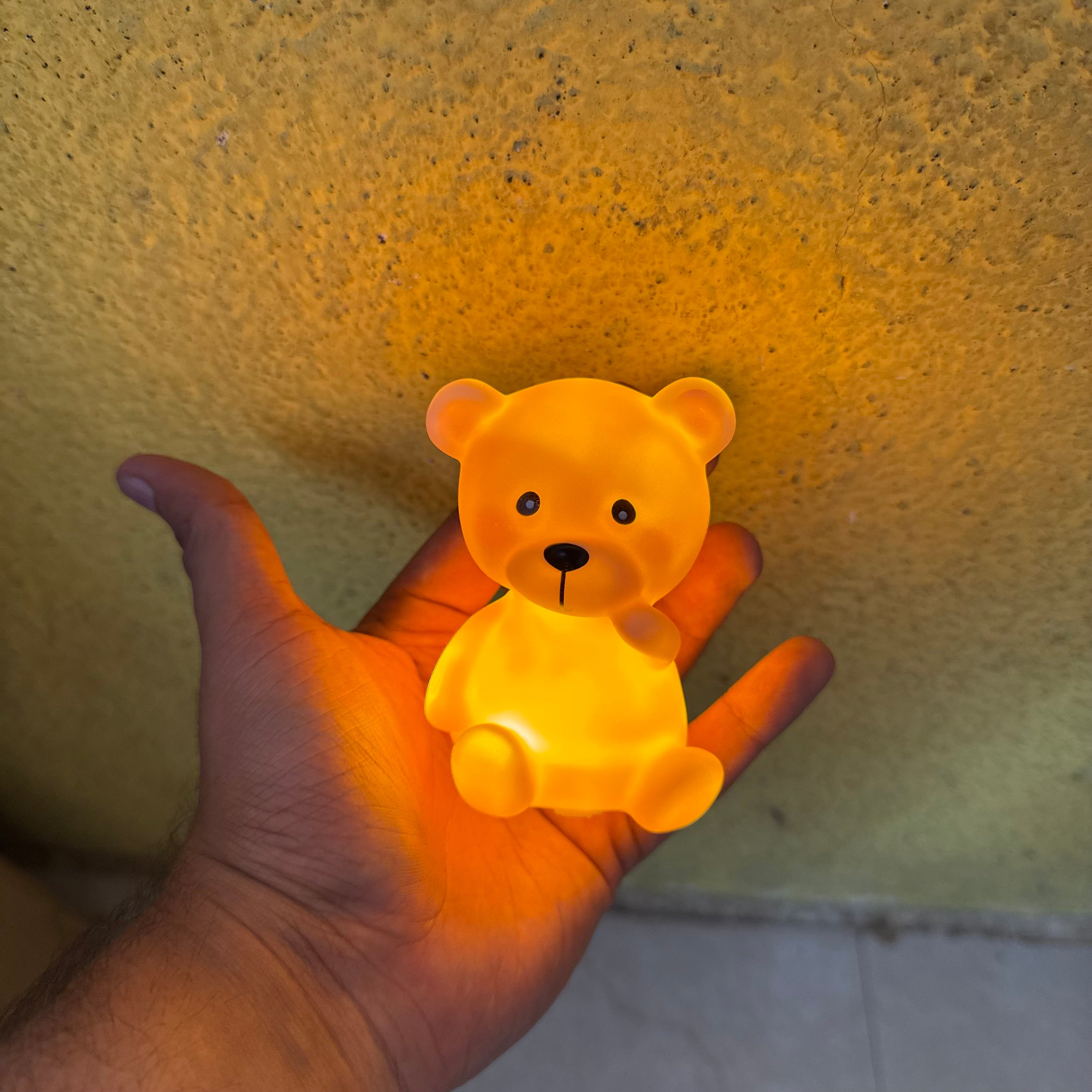 Teddy Bear Led Topper For Cake Decor (1pc)