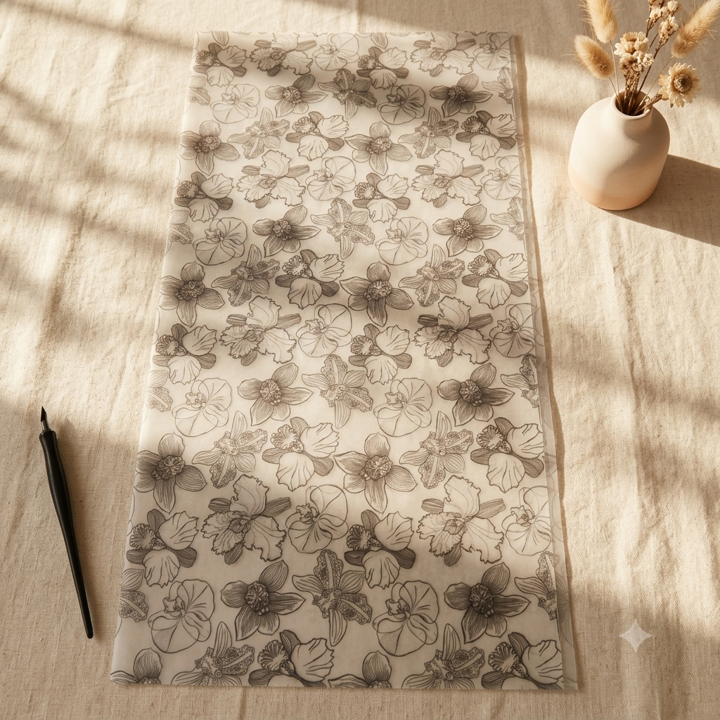 Bouquet Wrapping Sheet - Black Orchid  - (20 sheets)