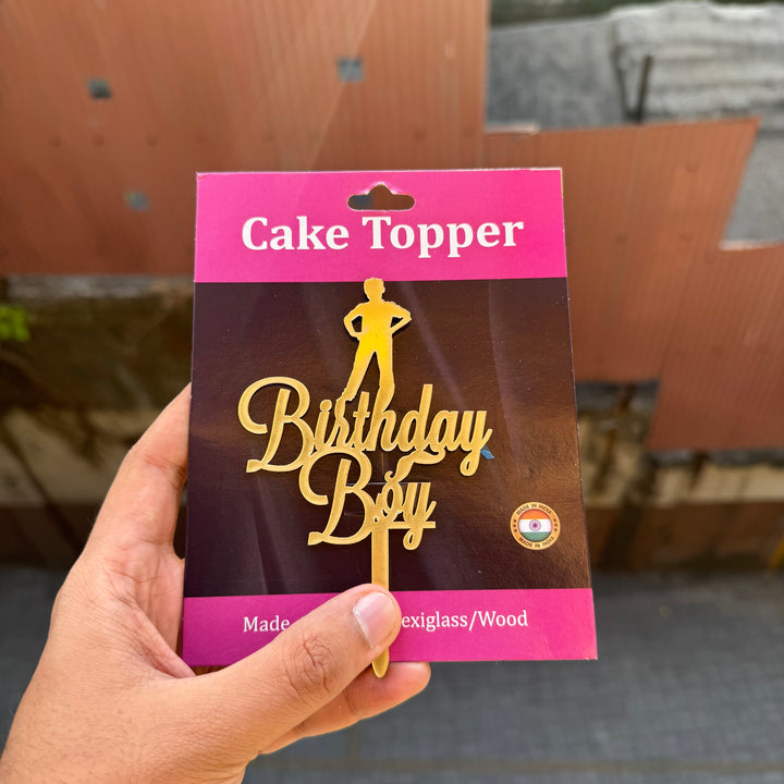 Birthday Boy - 4inch Acrylic Cake Topper • SVN Birthday
