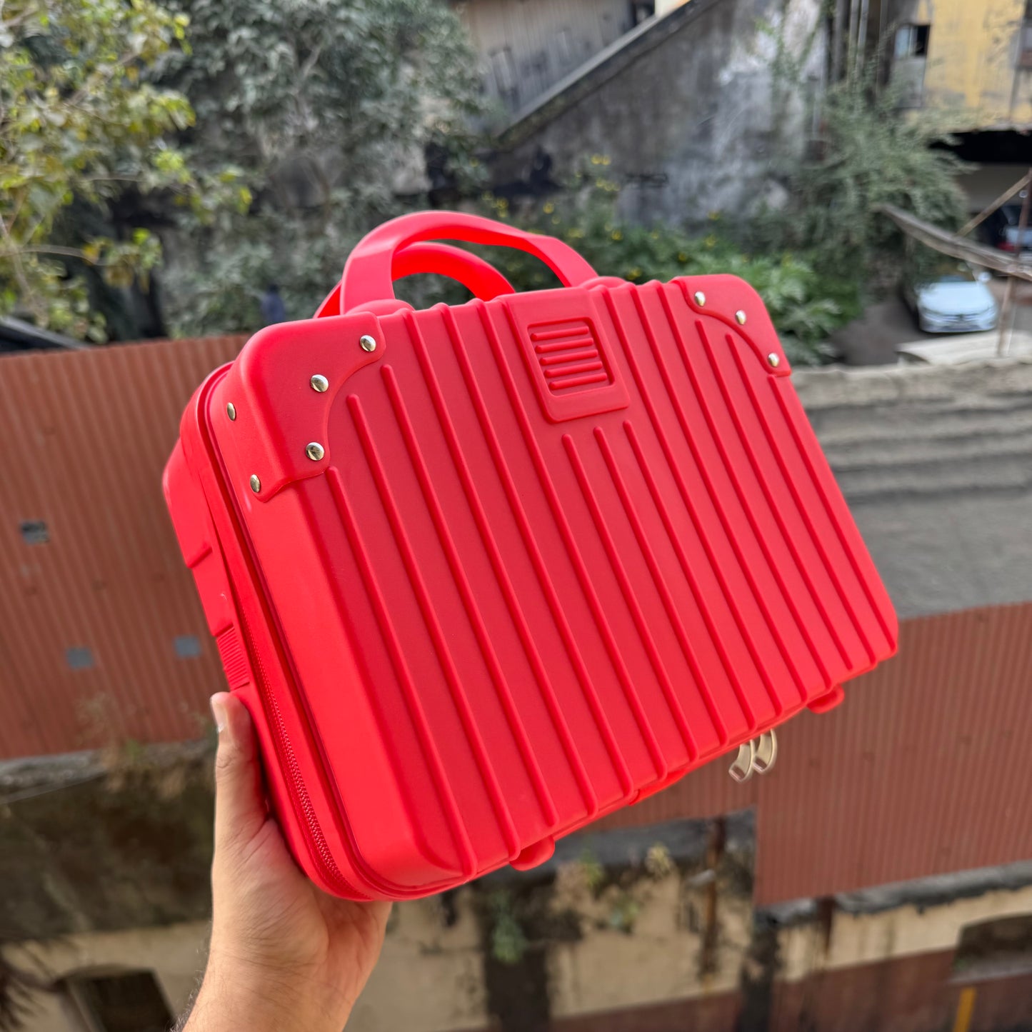 Valentine Red Mini Suitcase Packaging For Hamper 1pck