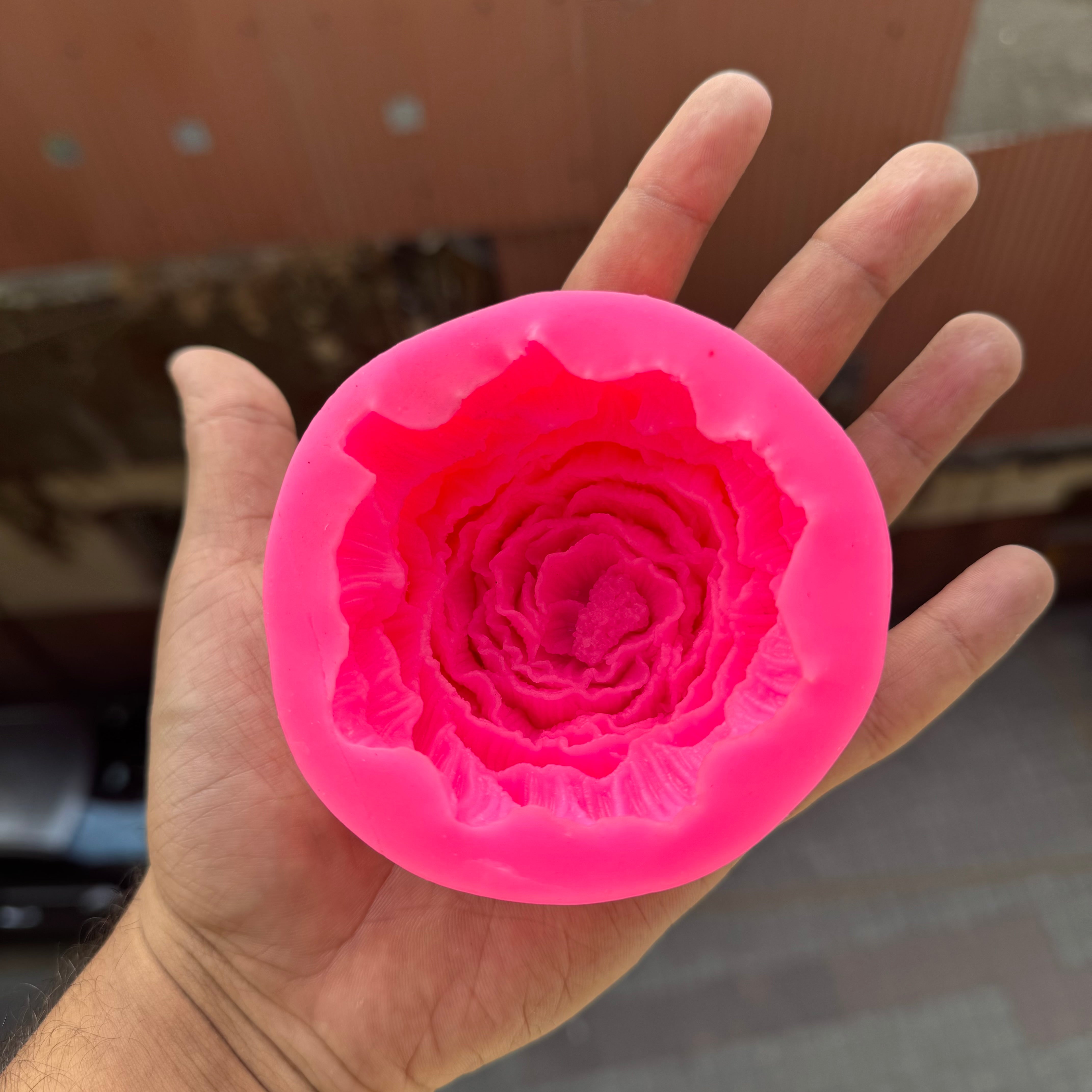 Peony Silicone Candle Mould