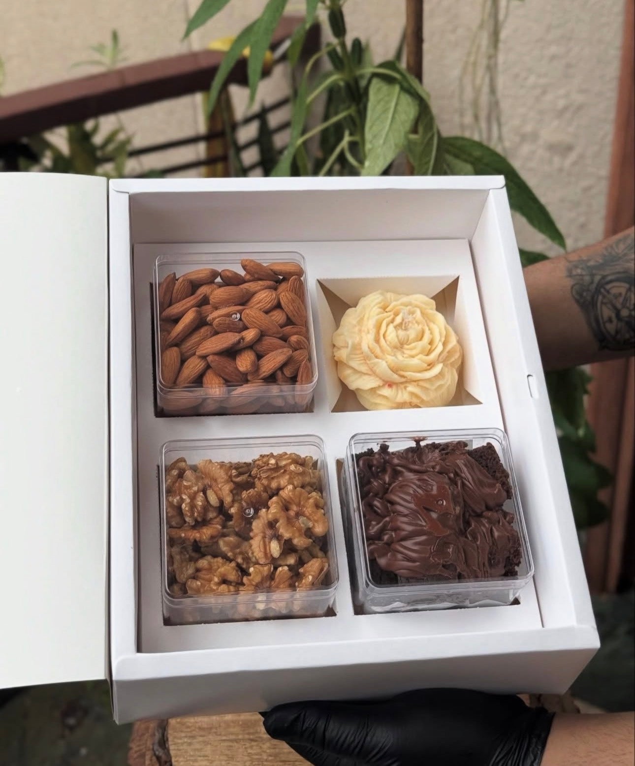 Top Tier Diwali Hamper Box With Premium Cavity Inserts (10pc) • [Box + Cavity + Ribbon Included]