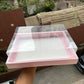 Cake and Flower Big Display Hamper Box Pink (5pc) #New
