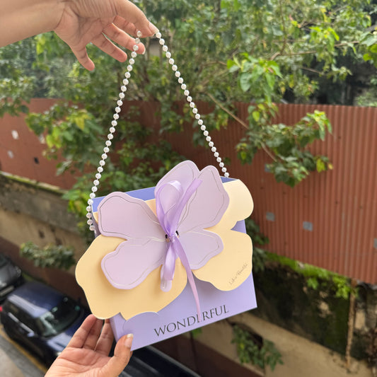 Exclusive Floral Hamper Bag With Pearl Detailing (10pc)