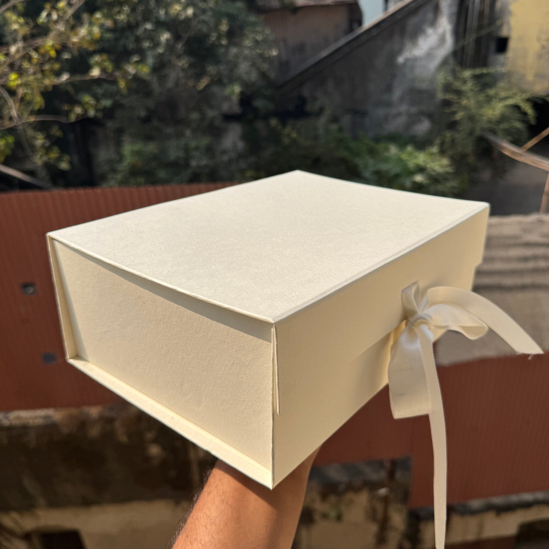 Collapsible Ribbon Trunk Hamper Box (10pc)