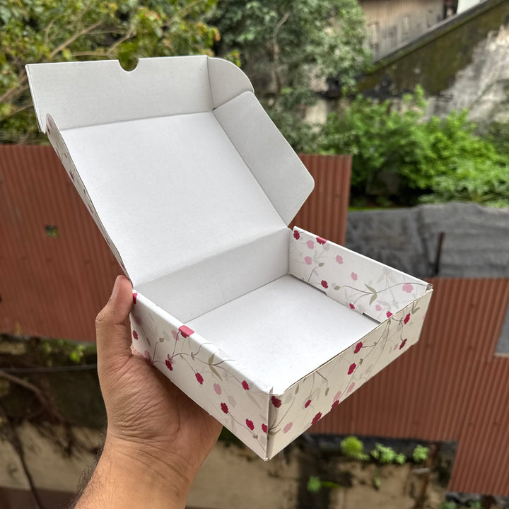 Lotus Print Corrugated Box (10pc)