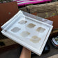 6 Cupcake Display Hamper Box White (5pc) #New