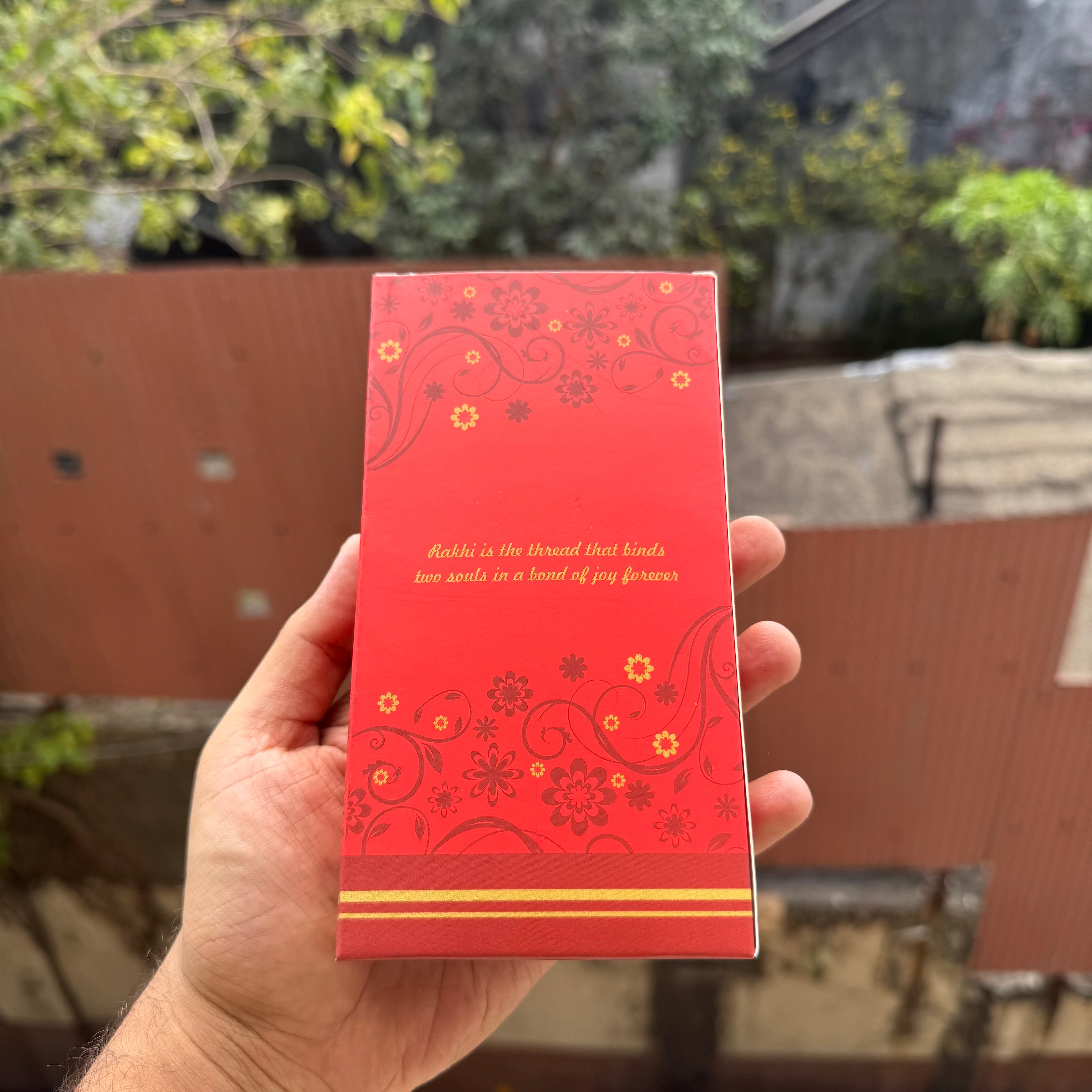 Marigold Rakhi Chocolate Bar Box (10pc)