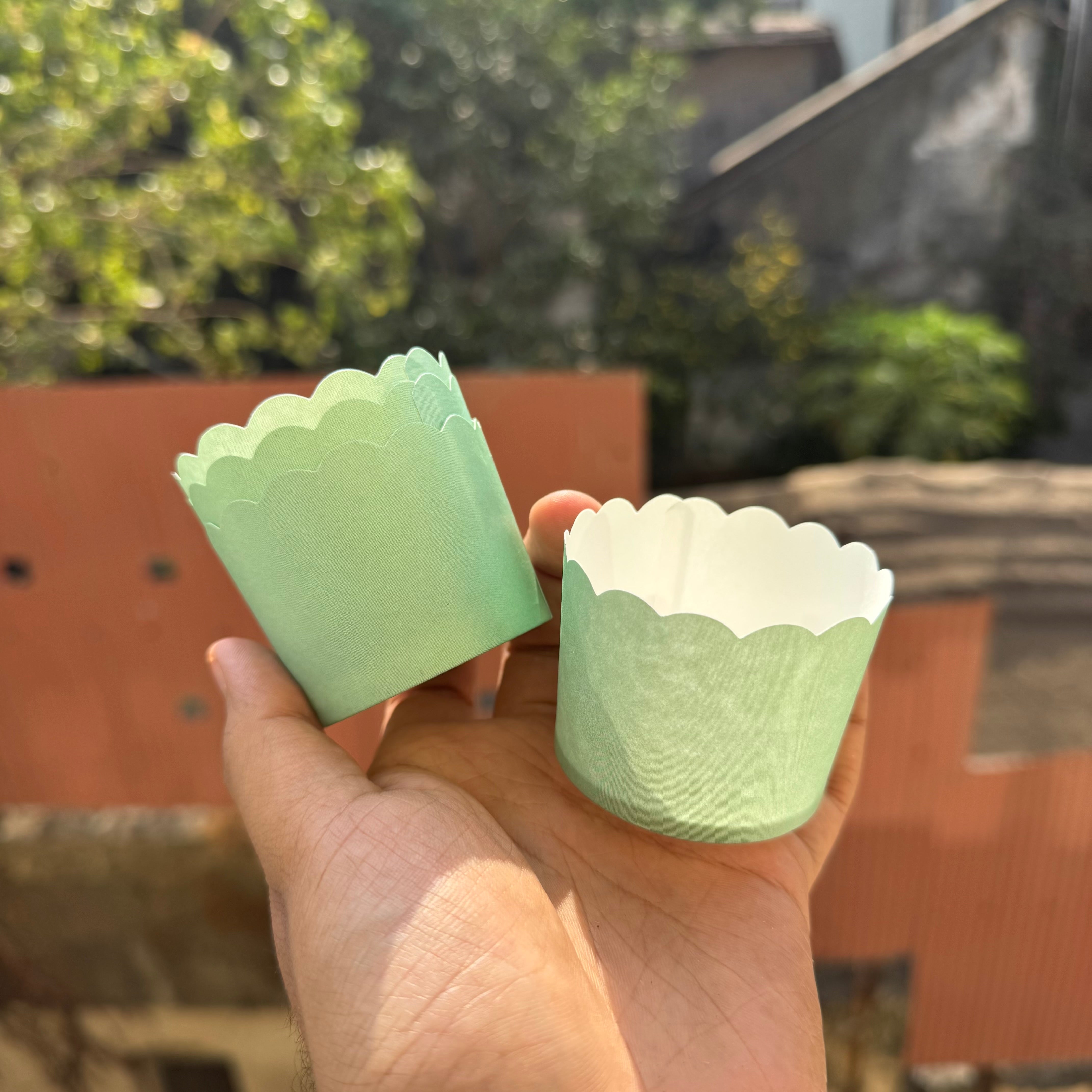 Ready to Bake Pastel Mint Green Cupcake / Muffin Liners (50pc)