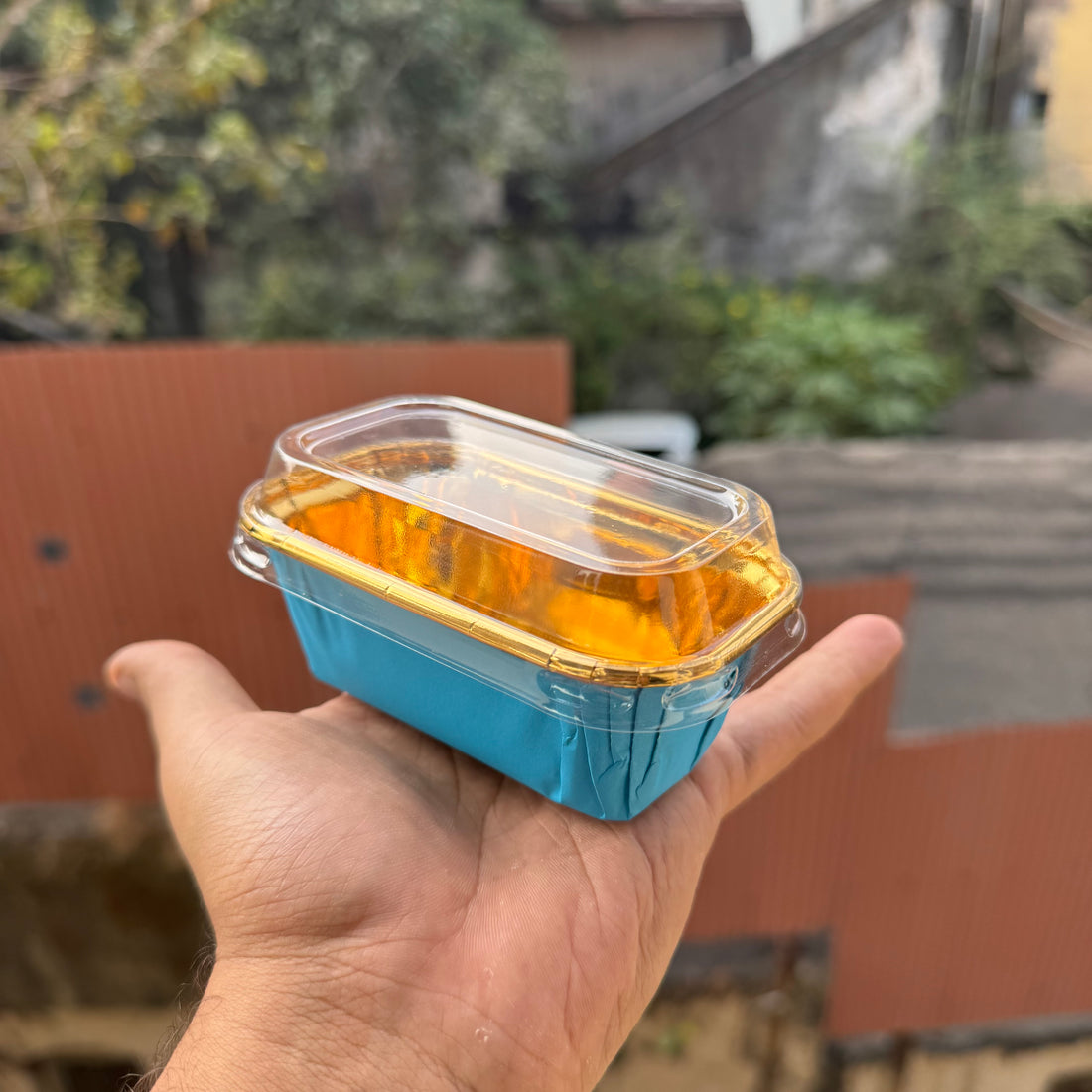 Mini Metallic Loaf Liner With Lid - Bake And Serve (10pc)